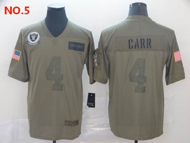 Men's Las Vegas Raiders 4 Derek Carr Jesey NO.5;